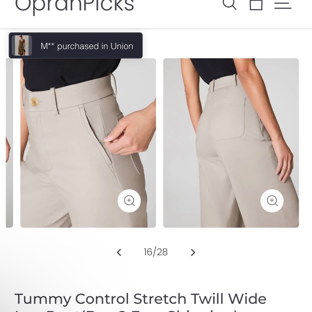 Tan Wide Leg High Waisted Pants